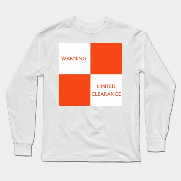 Railway notice Warning Limited Clearance Long Sleeve T-Shirt by Random Railways